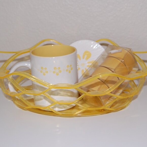 NWOT Michaels Kitchen Set: Mug, Coasters, Napkin Rings, & Basket - Picture 4 of 10